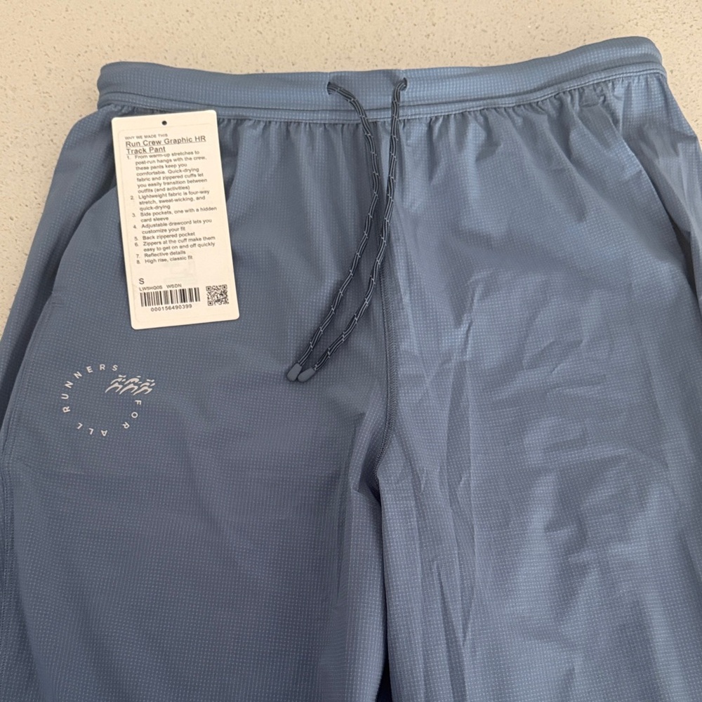 Lululemon Light Blue Drawstring Active Joggers - Picture 2 of 4
